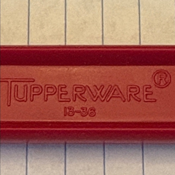 Tupperware Red Paddle Spatula -Set of 2 Brand New #13 - Picture 3 of 5